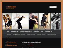Tablet Screenshot of nicadanza.com